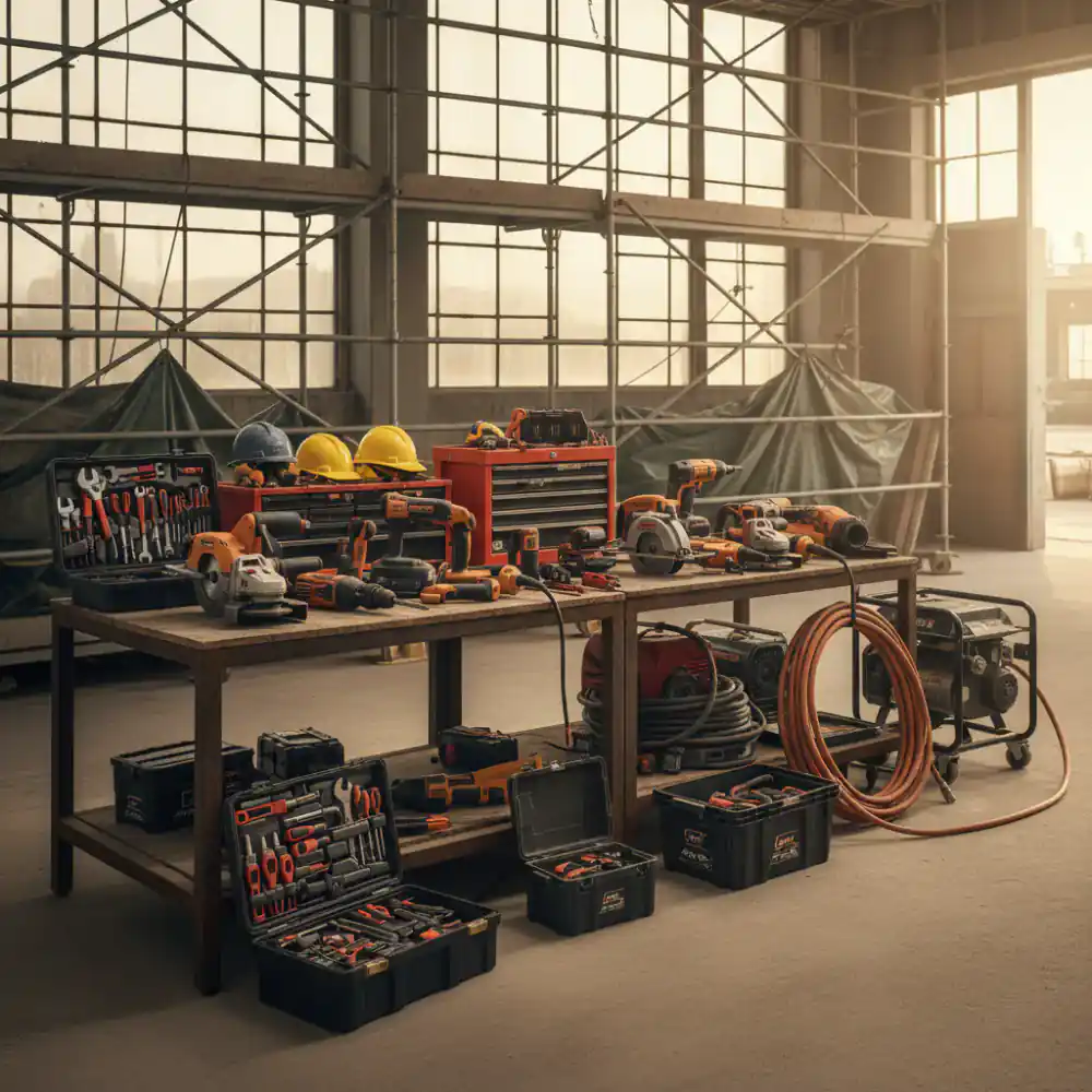 Professional tools in our staging area